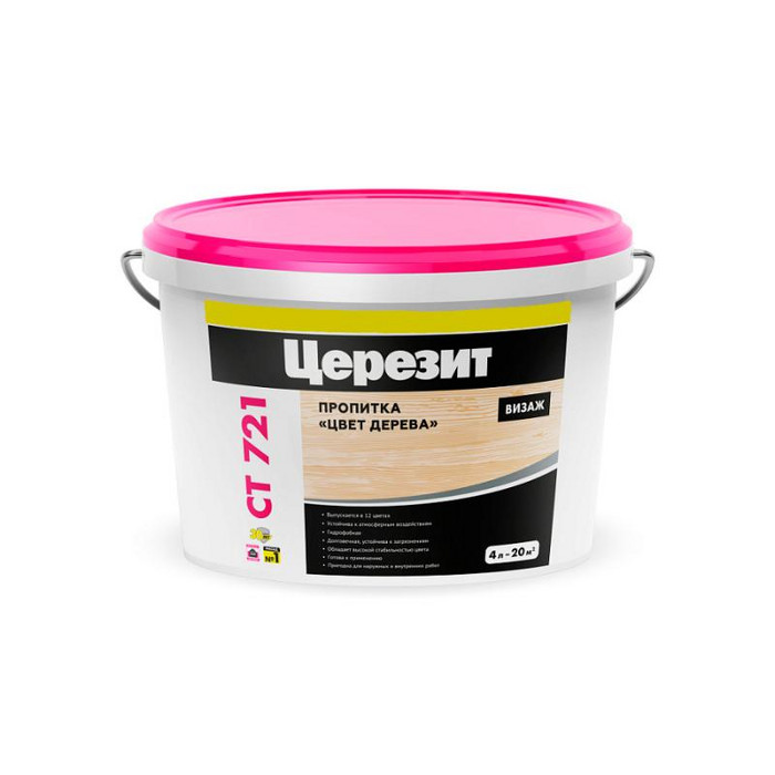 Ceresit CT 721 VISAGE Пропитка дерево Kongo Wenge (арт, 1799412)